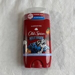 Old Spice Wolfthorn Deodorant 3oz Men's Antiperspirant Sweet Citrus Scent NEW